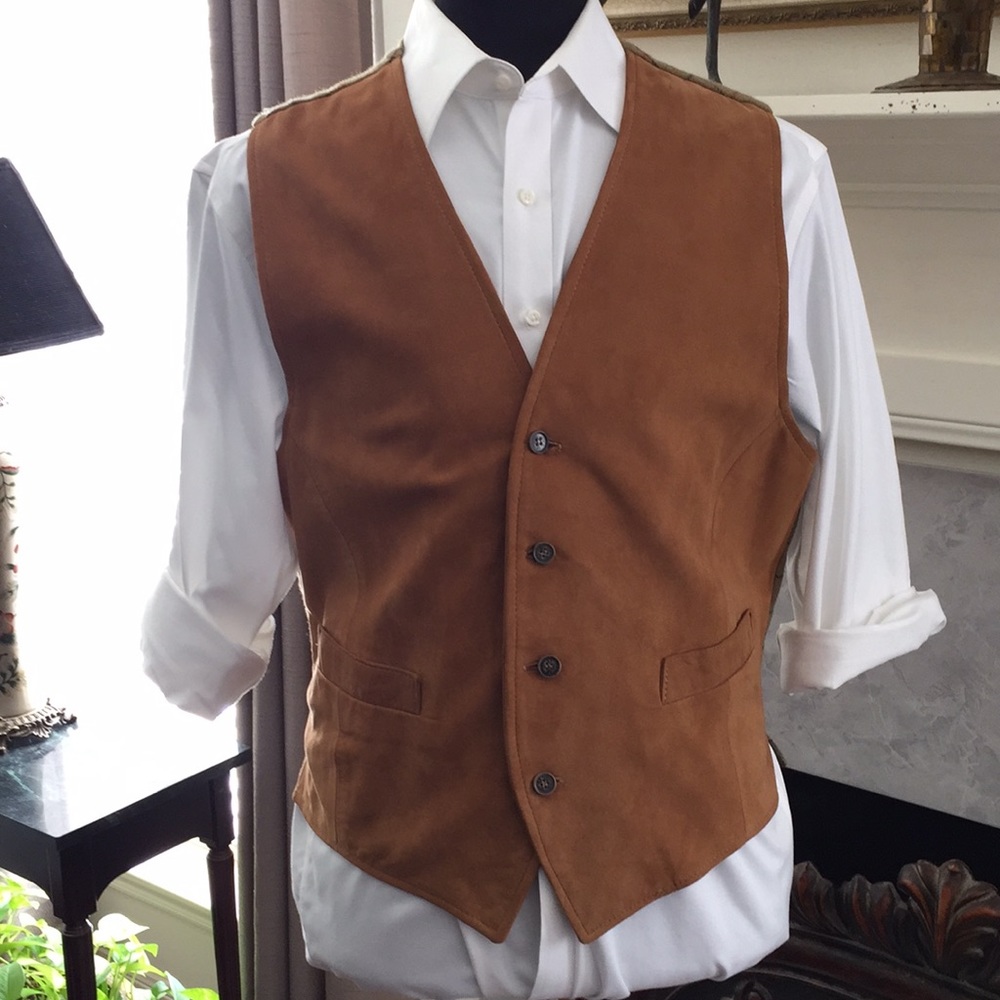 ๐Sale๐๐ฅHolland &Holland London Suede Vintage Vest - Picture 5 of 11